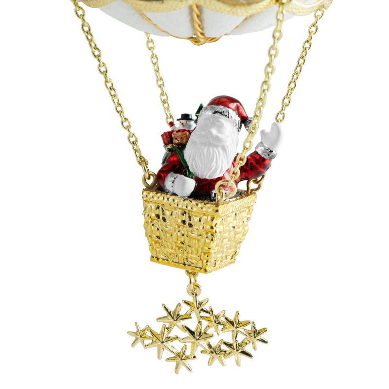 MICHAEL ARAM Santa In Balloon Ornament