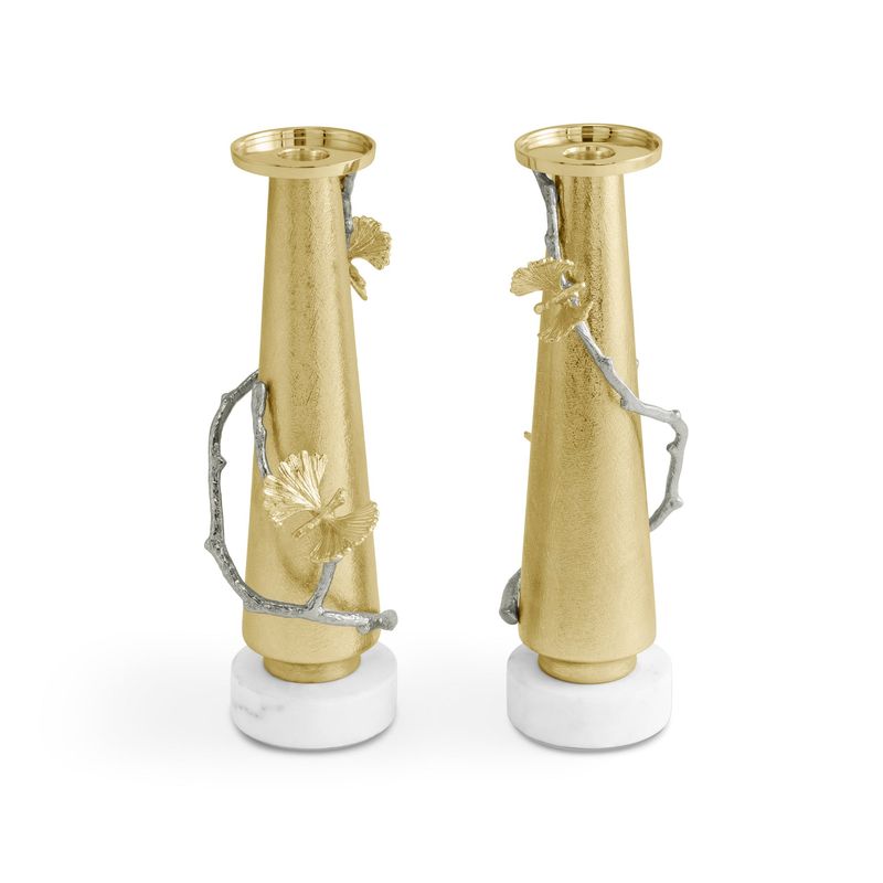 MICHAEL ARAM Butterfly Ginkgo Luxe Candleholders