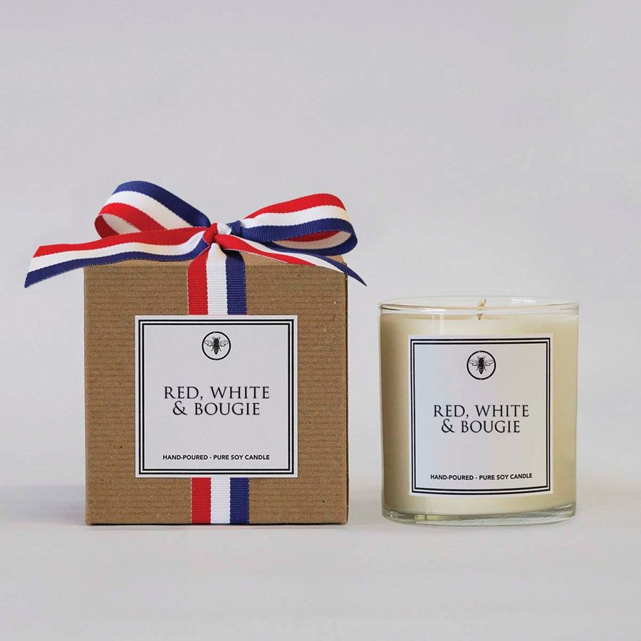 ELLA B CANDLES RED WHITE &amp; BOUJEE