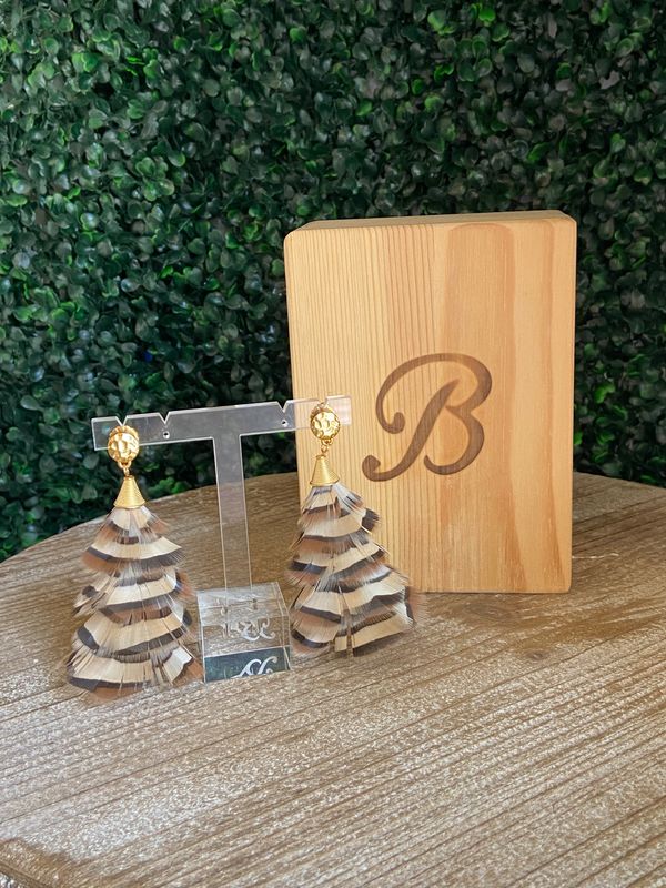 BRACKISH Sandy Statement Earrings Partridge