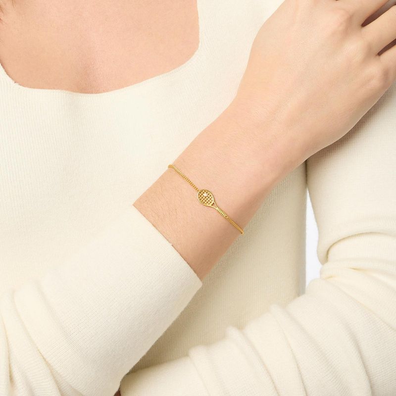 JULIE VOS Tennis Racquet Delicate Bracelet