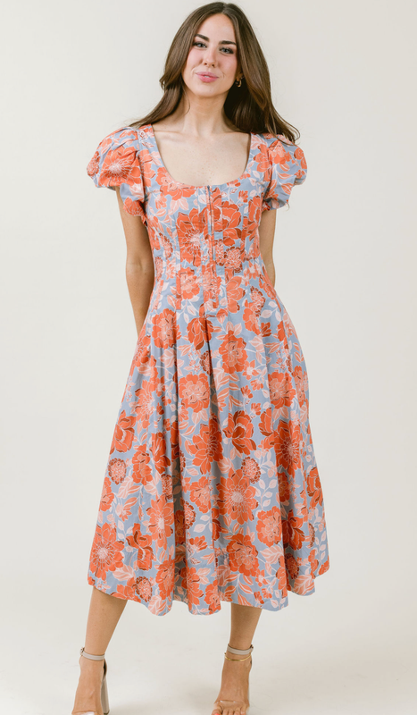 LAROQUE Orange Blossom Johnson Dress