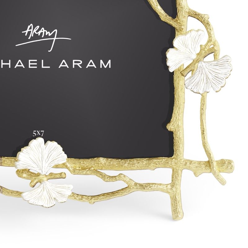 MICHAEL ARAM Butterfly ginkgo gold 5x7 frame