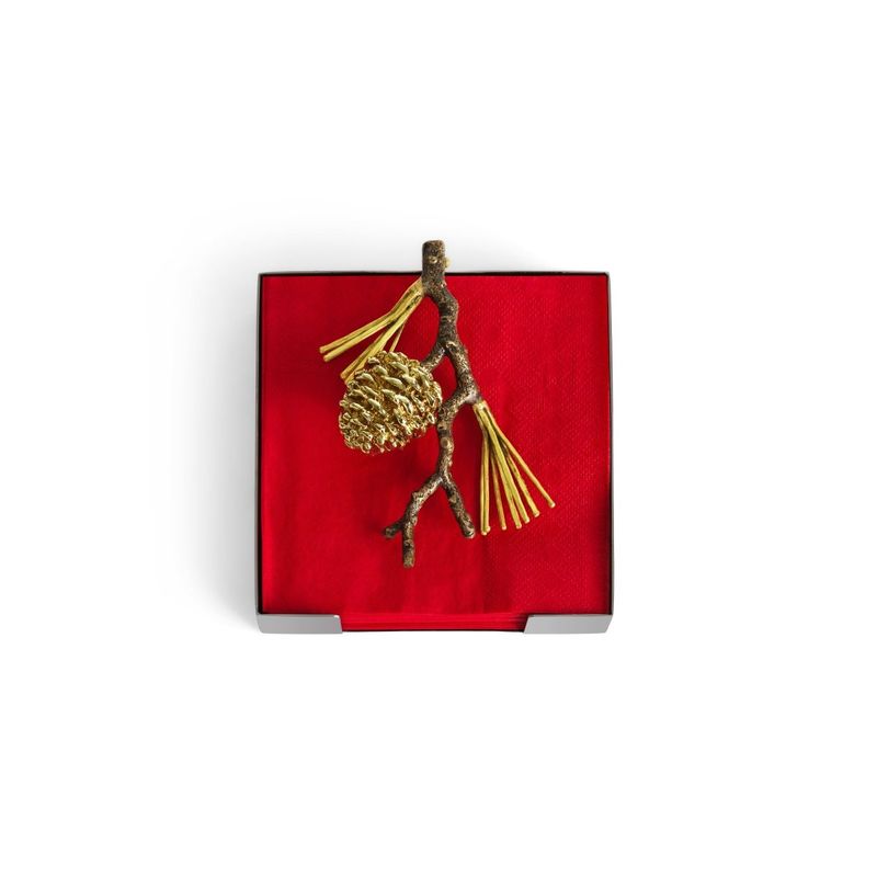 MICHAEL ARAM Pine cone napkin holder