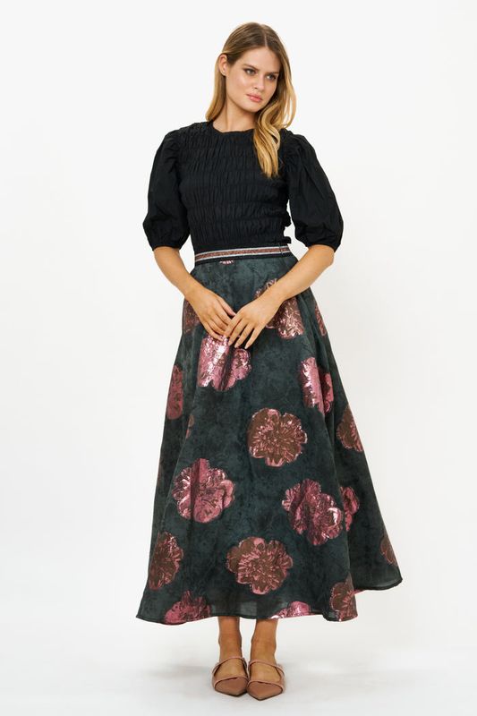 OLIPHANT Rosa Skirt Lightweight Jacquard W/ Lurex