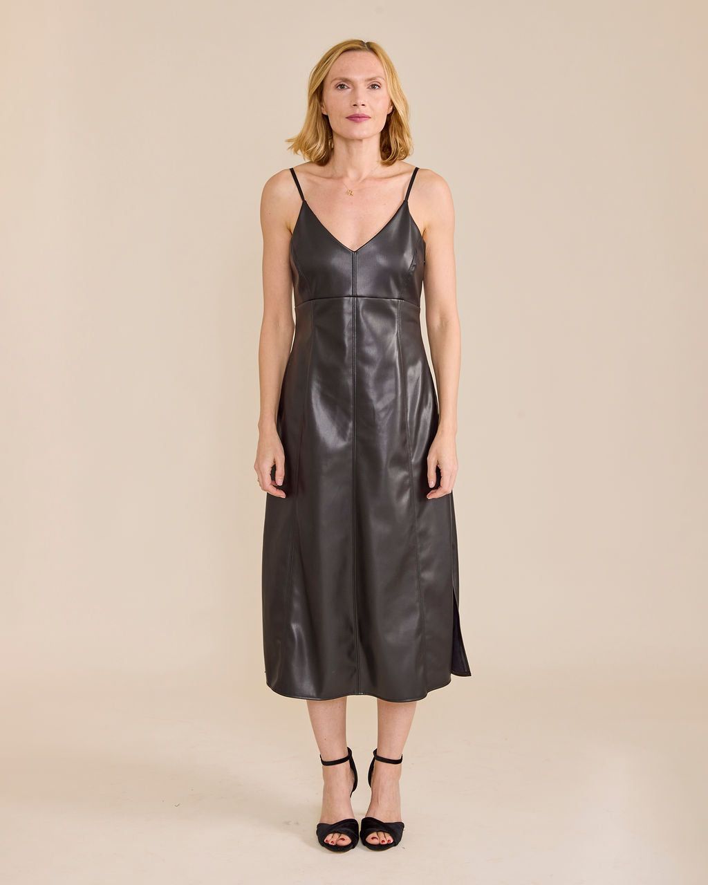 S&#39;EDGE Sarah Dress Black Leather