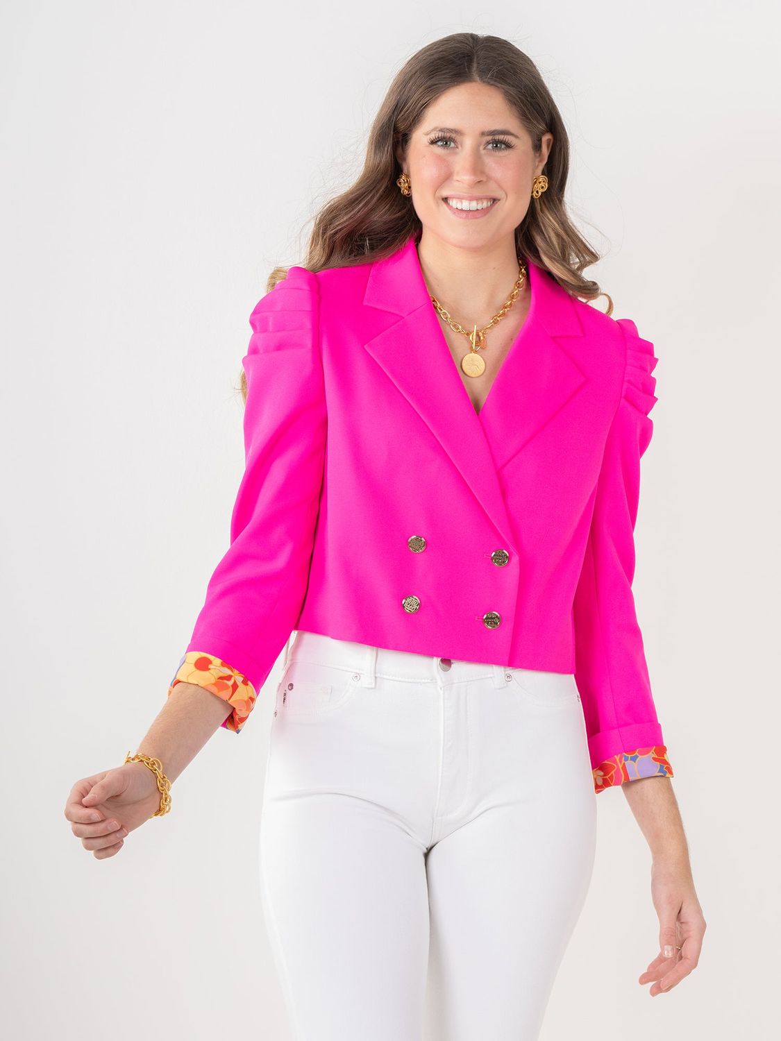 EMILY MCCARTHY Margo Blazer Pink Glo