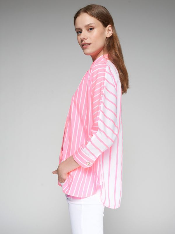 VILAGALLO Louisa Shirt Raya Neon Rosa