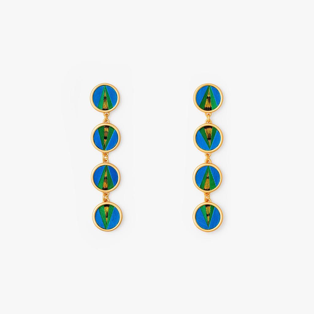 BRACKISH Norman Castle Bezel Drop Earring