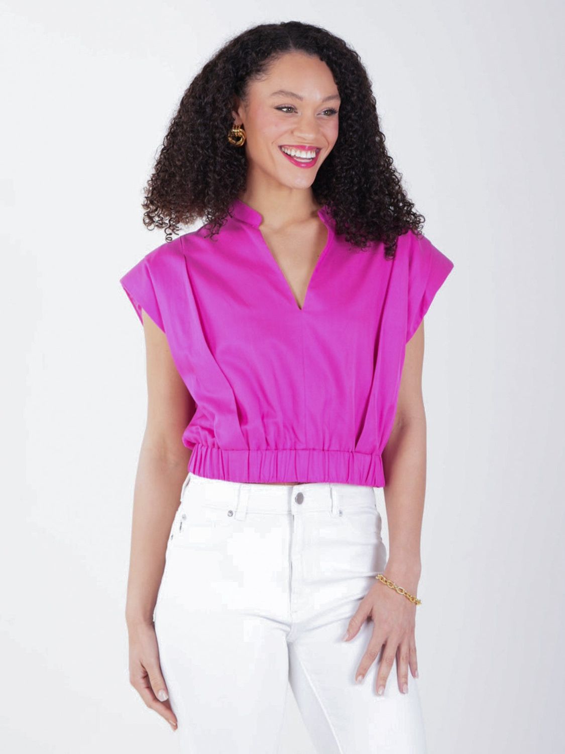 EMILY MCCARTHY Evie Top - Raspberry Rose