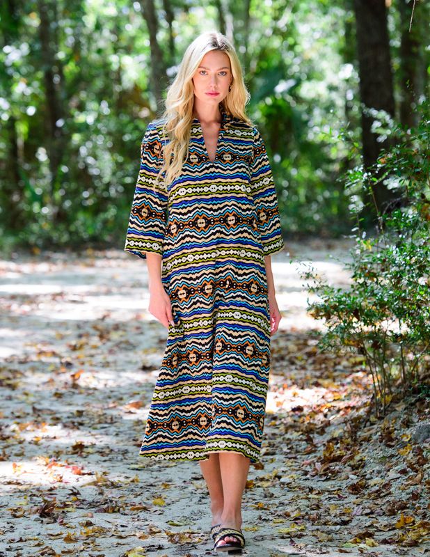 Elizabeth James Talia Dress Fall Ikat