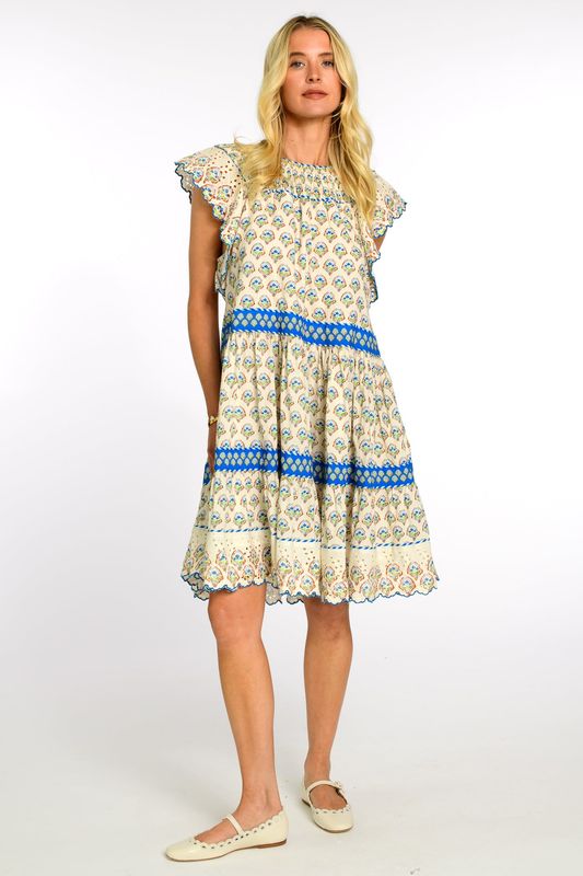 ELIZABETH JAMES Karma Dress Tulip Ivory