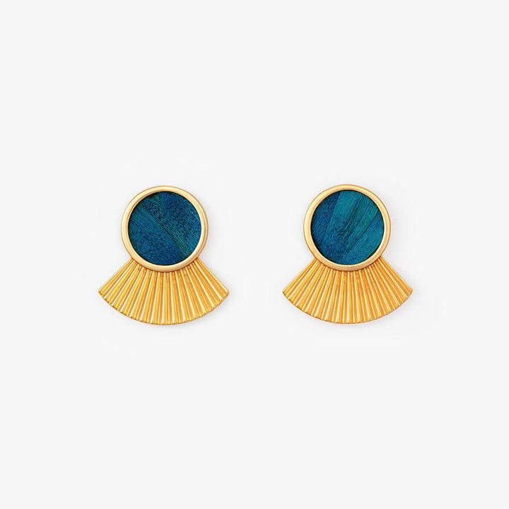 BRACKISH August Cay large fan earring