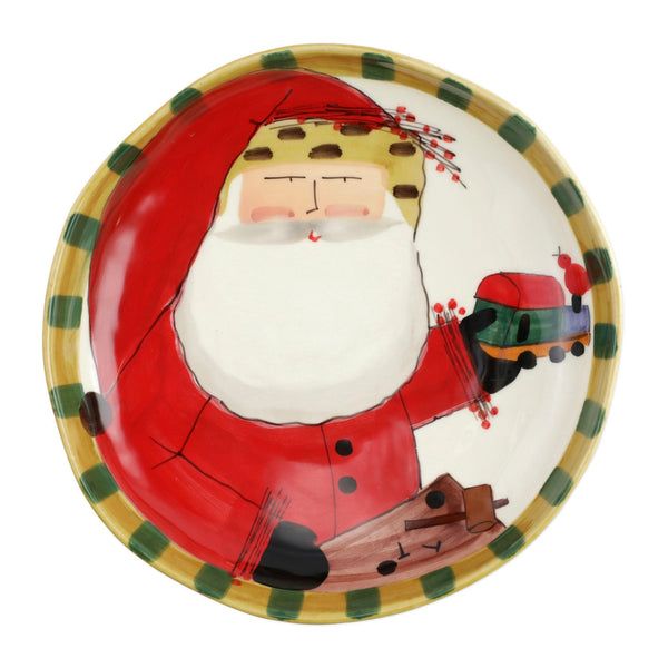 VIETRI OSN round shallow bowl w/train