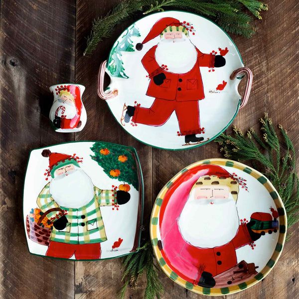 VIETRI OSN round shallow bowl w/train