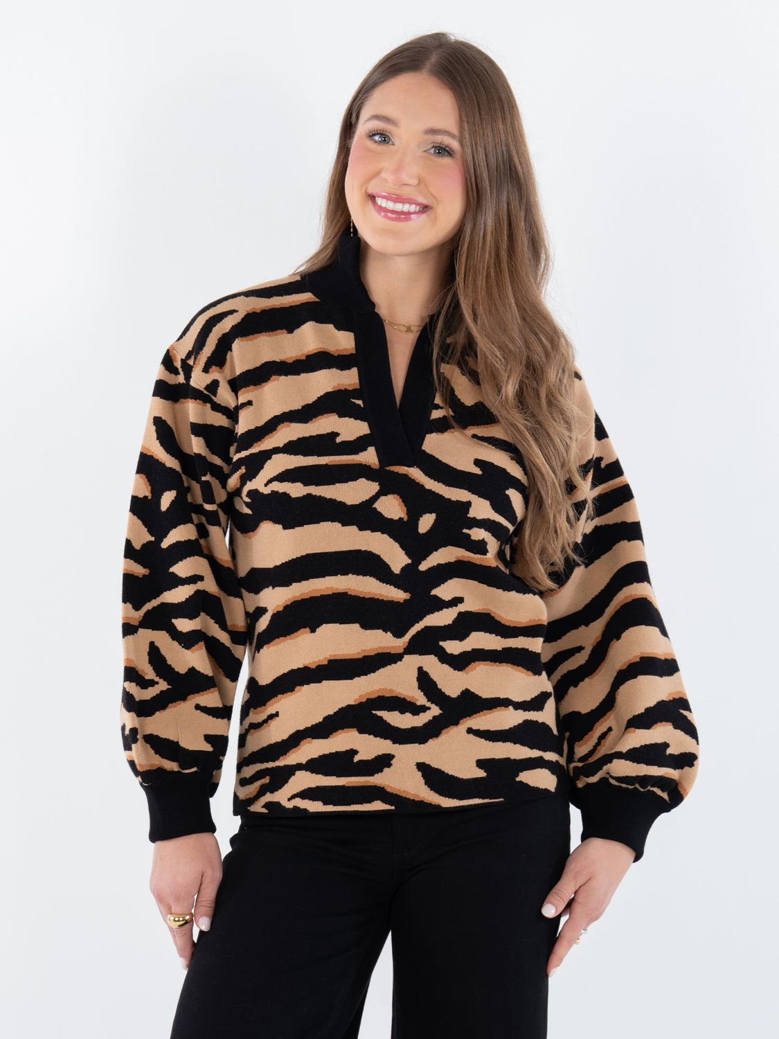 EMILY MCCARTHY Lolli Sweater Tiger