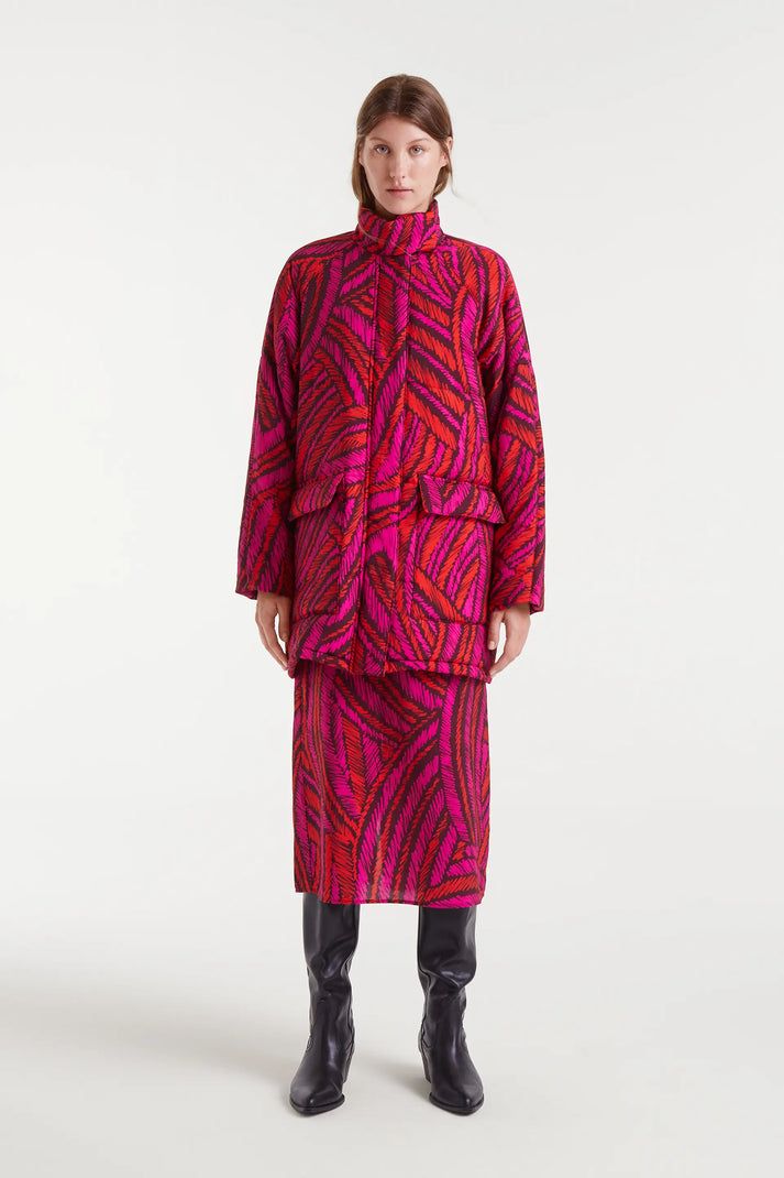 COMPANIA FANTASTICA Fedora Print Coat