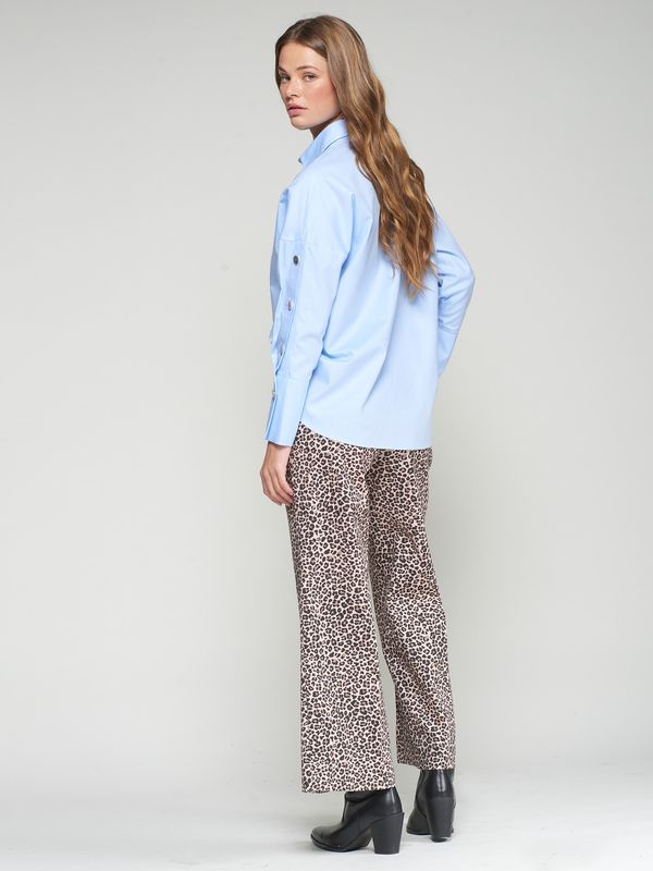 VILAGALLO Leopard Muriel Pants