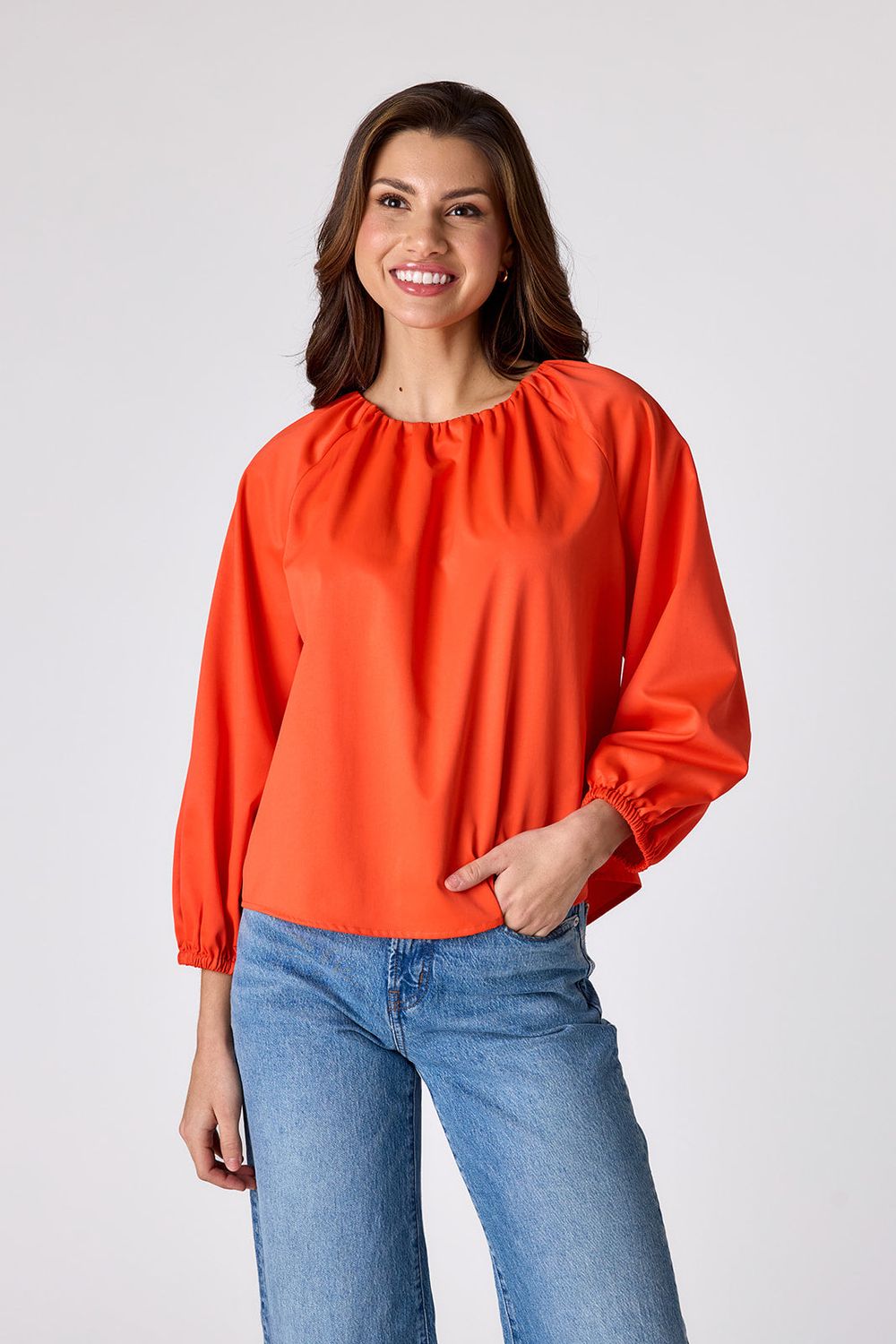 CROSBY Claudia Top Persimmon