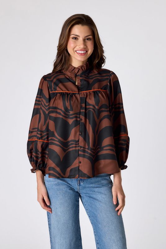 CROSBY Worth Blouse Canyon