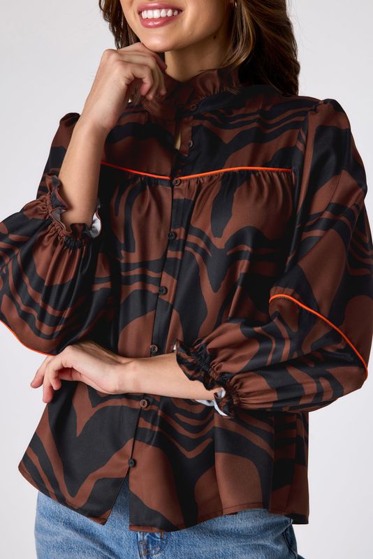 CROSBY Worth Blouse Canyon