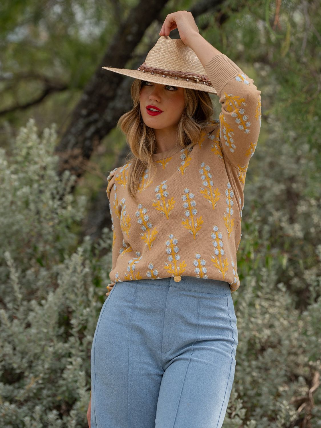 EMILY MCCARTHY Julia sweater bluebonnet