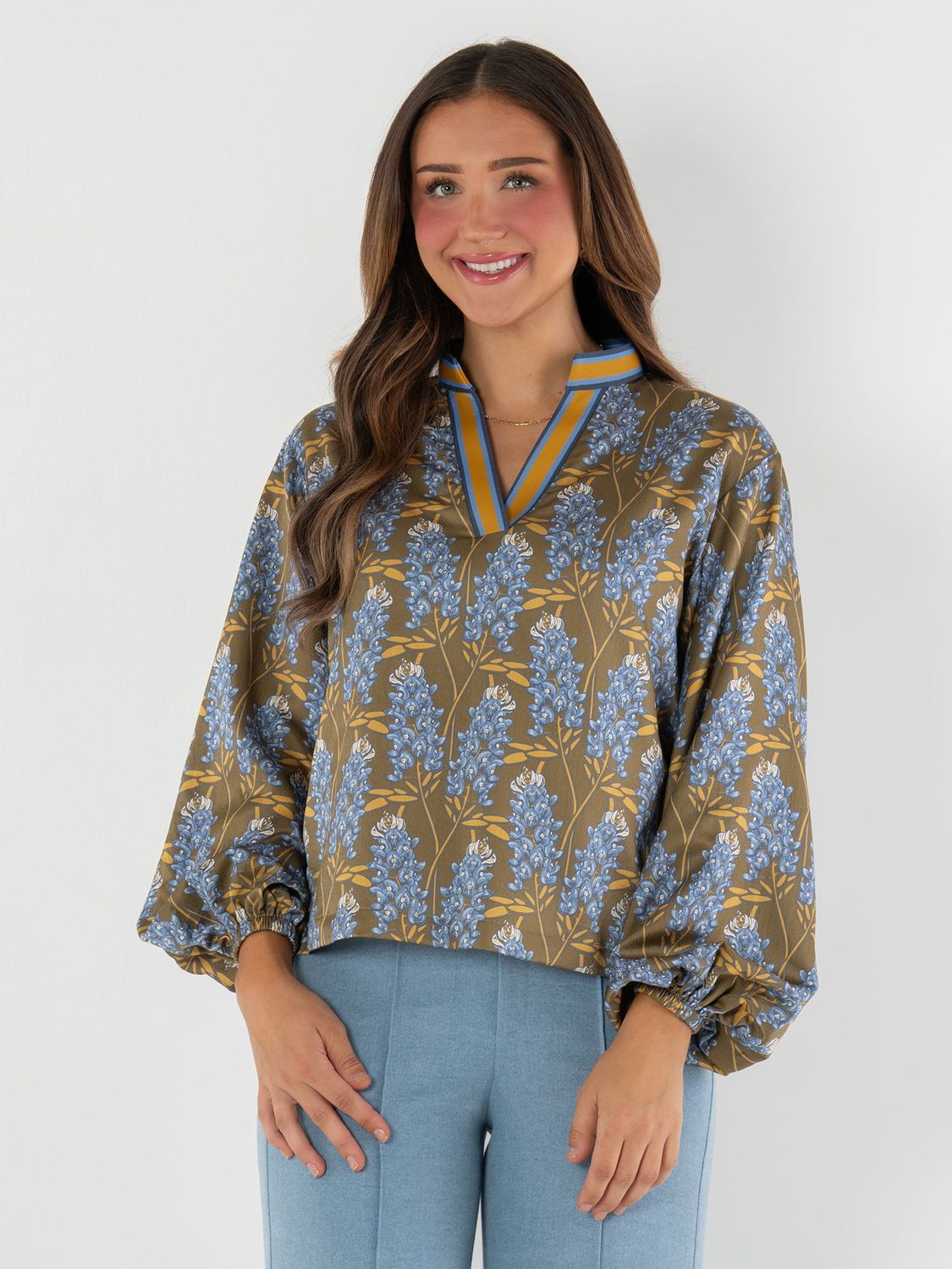 EMILY MCCARTHY Lolli top bluebonnet