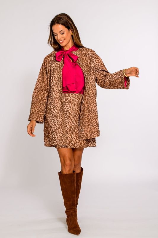 ELIZABETH JAMES Dottie Jacket Leopard