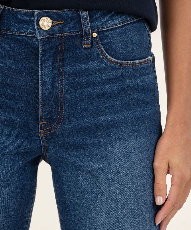 KUT Reese High Rise Straight Leg Attain Dark Wash