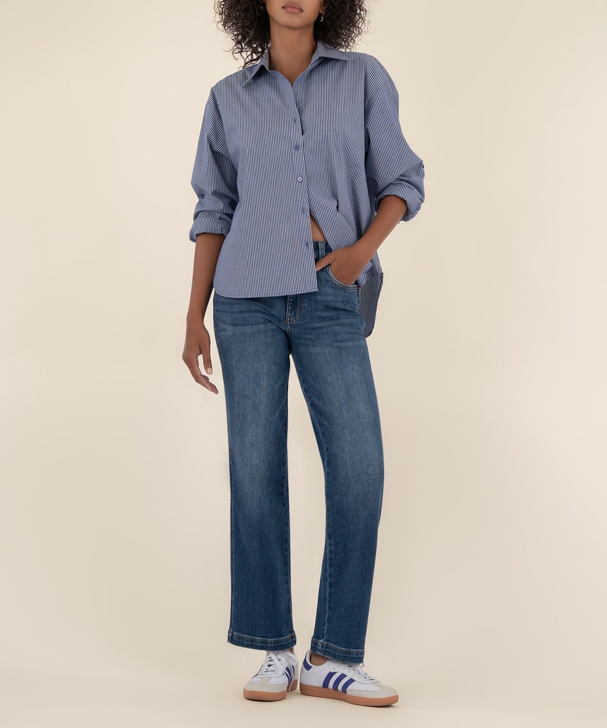 KUT Pattie High Rise Straight Leg -Razor