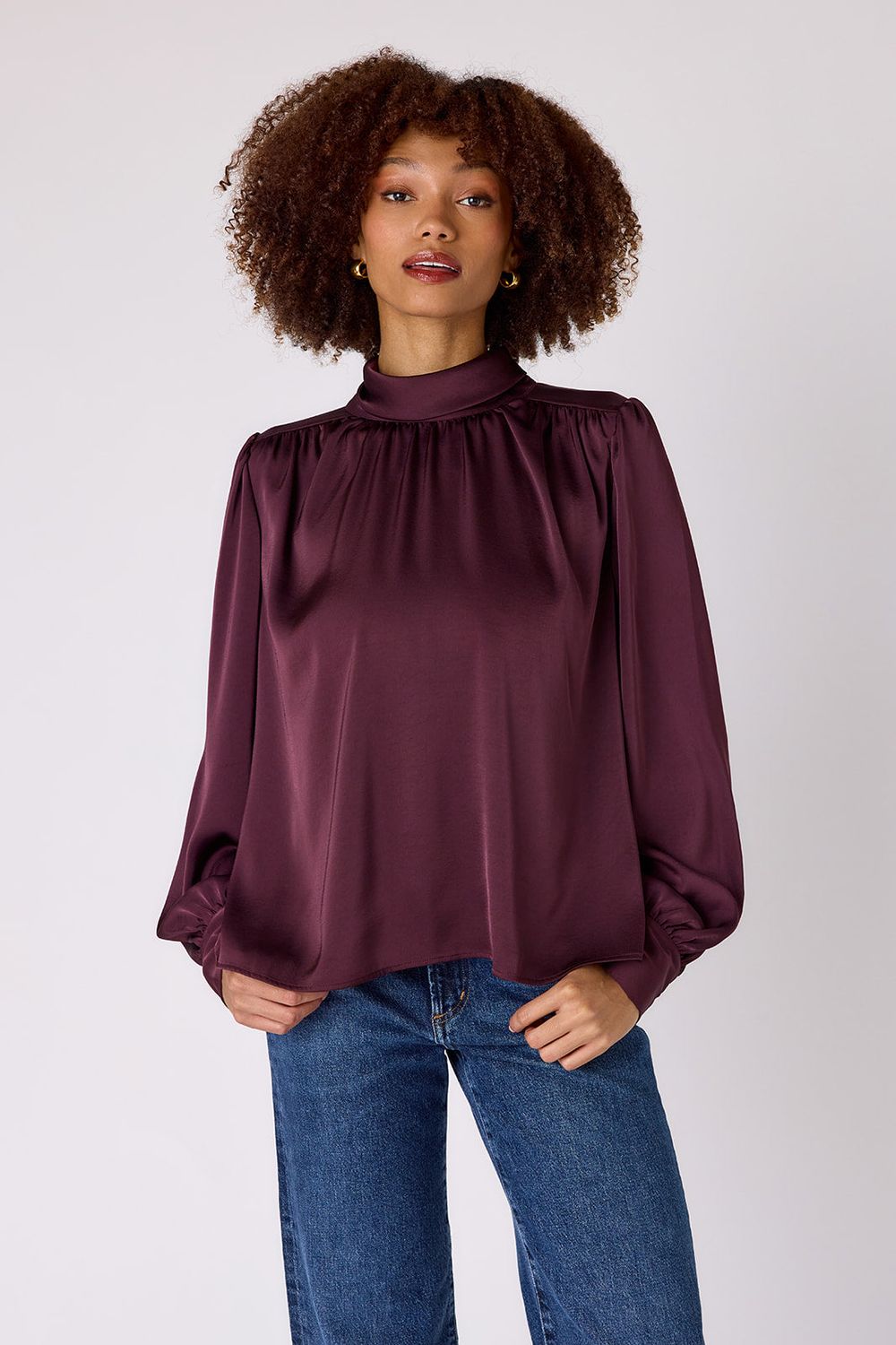 CROSBY Cosette Blouse Raisin