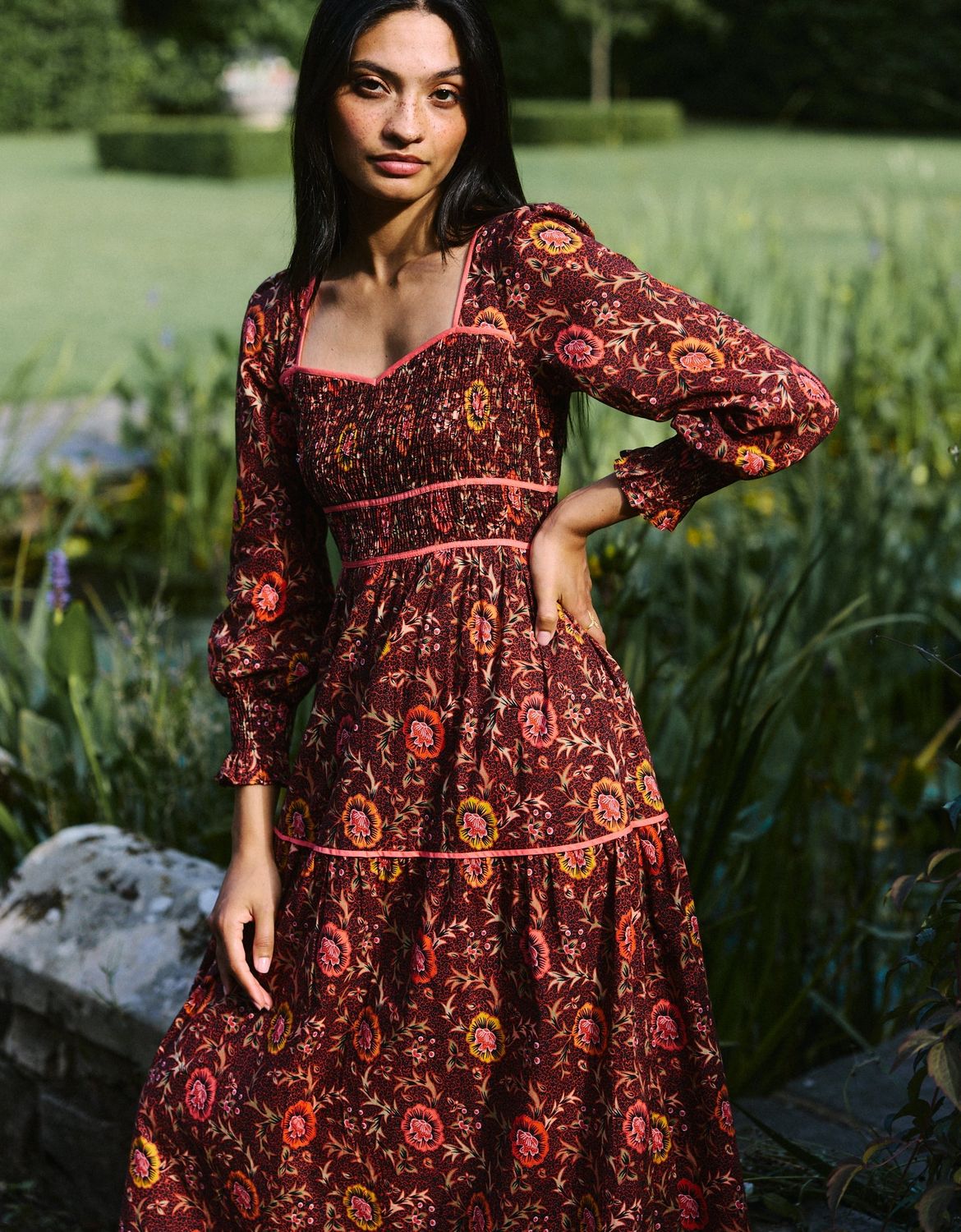 PINK CITY PRINTS Rachel Dress Jakarta floral