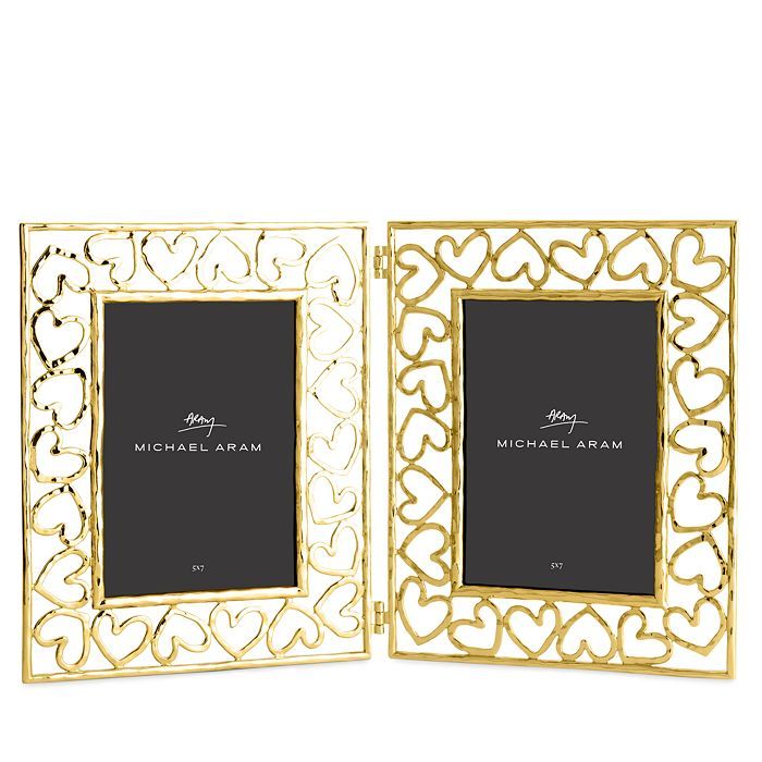 MICHAEL ARAM Heart Hinged Frame 5x7 Gold MICHAEL ARAM Heart Hinged Frame 5x7 Gold