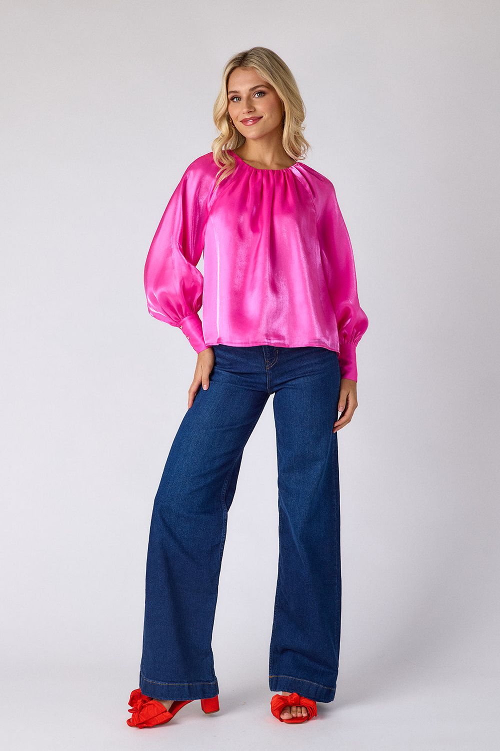 CROSBY Elizabeth Blouse Mollie Pink CROSBY Elizabeth Blouse Mollie Pink