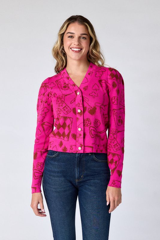 CROSBY Jovie Cardigan Game On