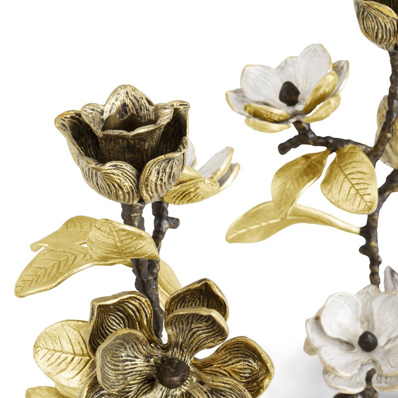 MICHAEL ARAM Vintage Bloom Candleholders SET