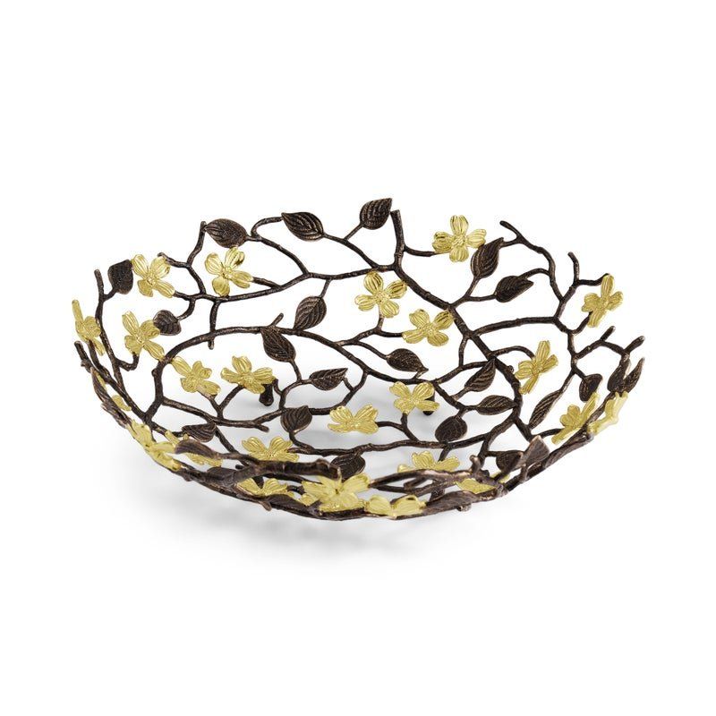 MICHAEL ARAM Dogwood Centerpiece basket