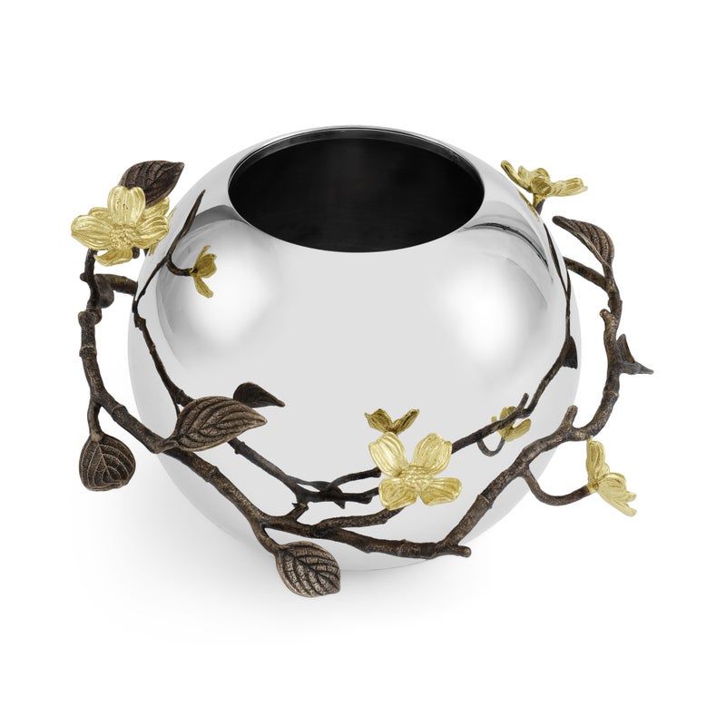 MICHAEL ARAM Dogwood rose bowl vase