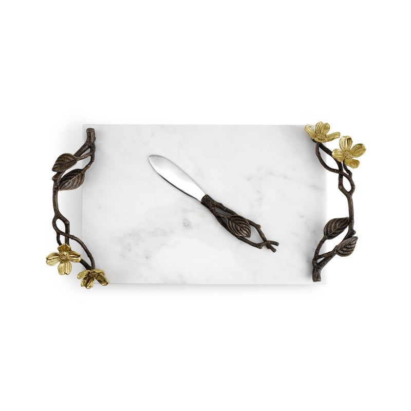 MICHAEL ARAM Dogwood Small Cheeseboard w/knife