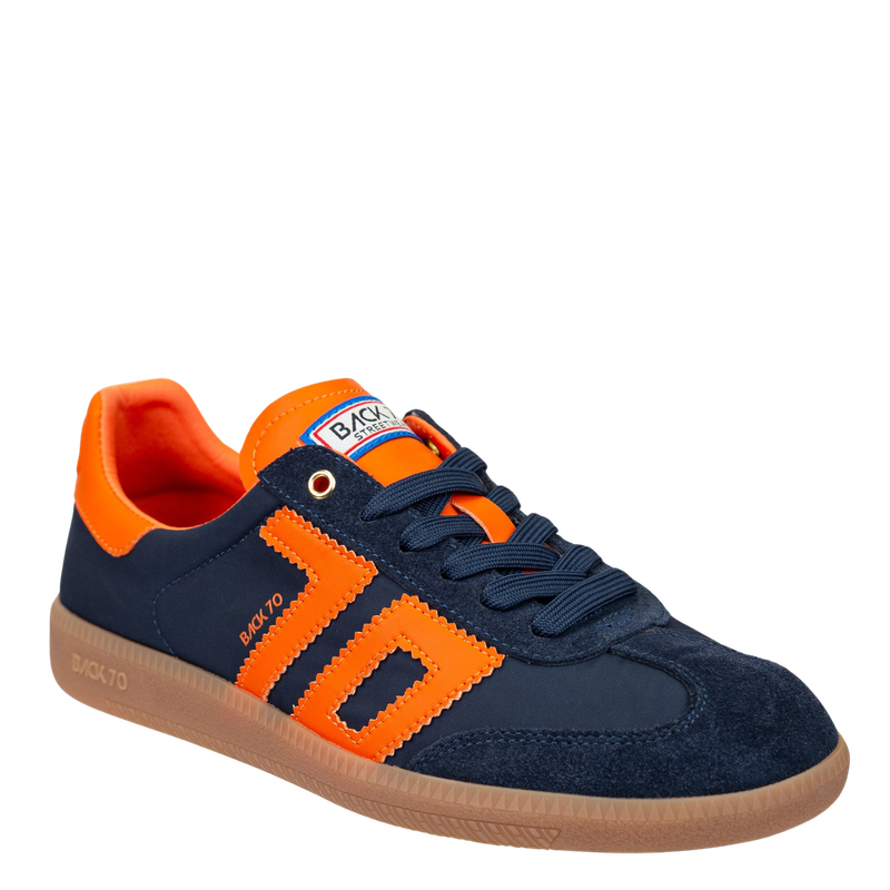 BACK70 Ghost Navy Orange Sneaker