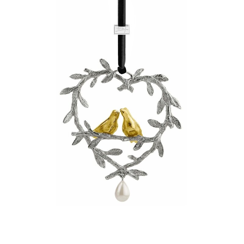 MICHAEL ARAM Lovebirds Ornament MICHAEL ARAM Lovebirds Ornament