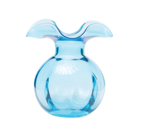 VIETRI Hibiscus Bud Vase AQUA HBS-8580AQ-GB