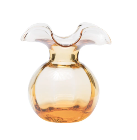 VIETRI Hibiscus Bud Vase AMBER HBS-8580A-GB
