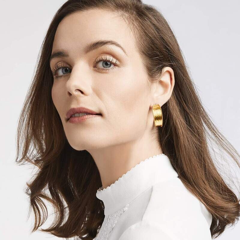 JULIE VOS Savoy Hoop Gold