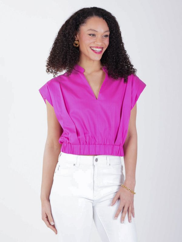 EMILY MCCARTHY Evie Top - Raspberry Rose EMILY MCCARTHY Evie Top - Raspberry Rose