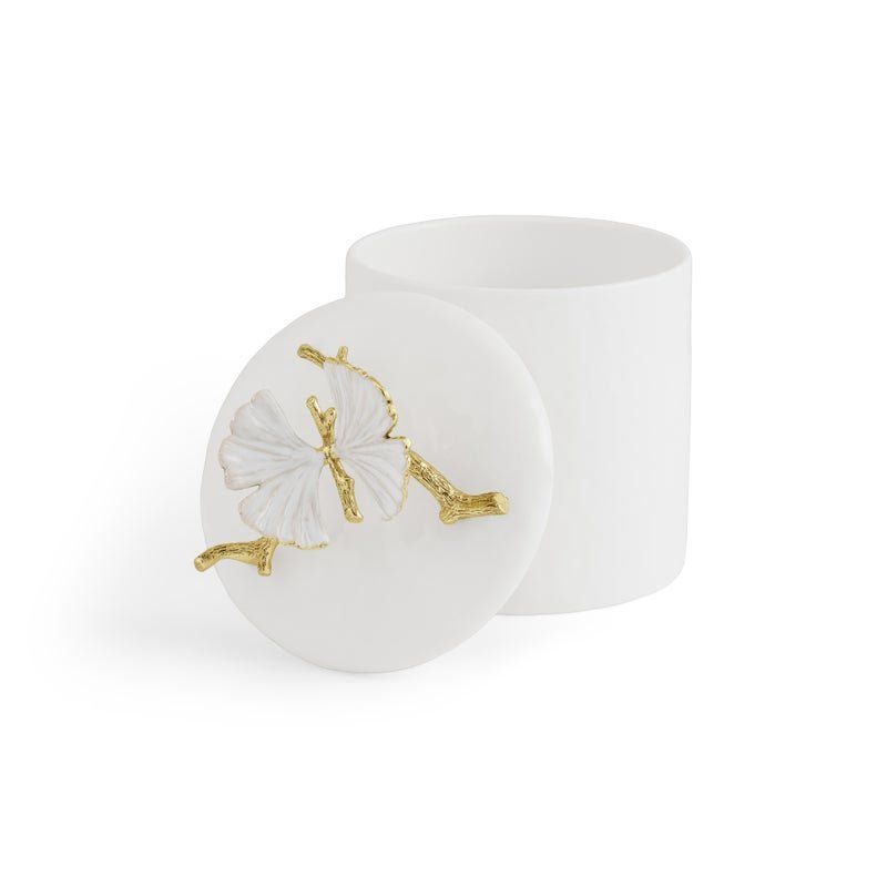 MICHAEL ARAM Butterfly Ginkgo Gold XS porcelain container
