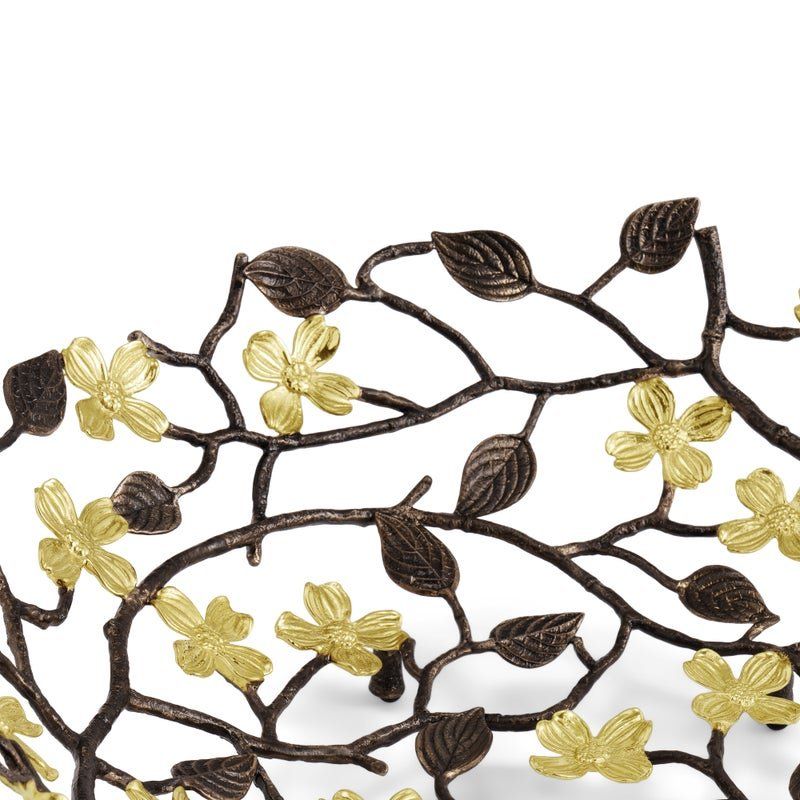 MICHAEL ARAM Dogwood Centerpiece basket