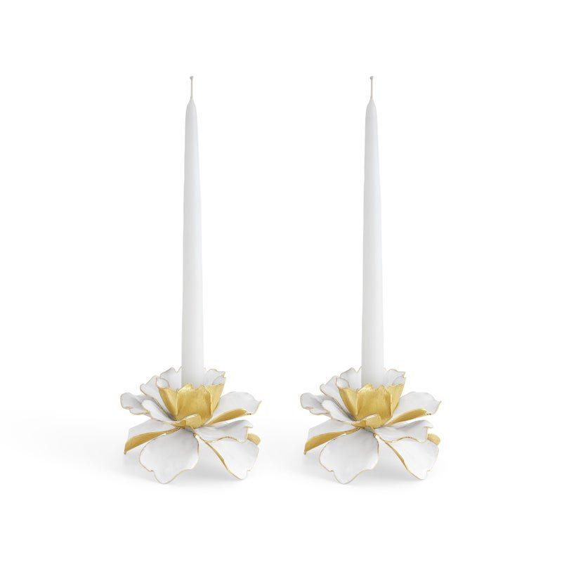 MICHAEL ARAM Gardenia Candleholders SET/2 MICHAEL ARAM Gardenia Candleholders SET/2