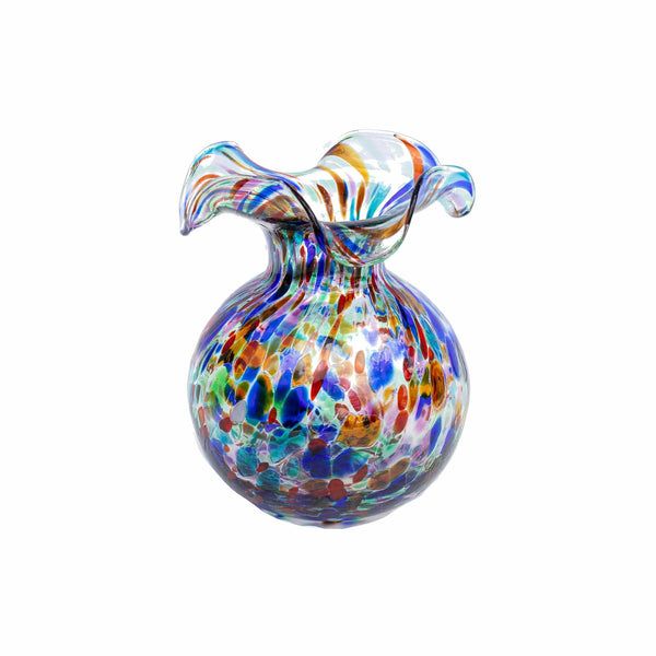 VIETRI Hibiscus Glass Carnevale Bud Vase VIETRI Hibiscus Glass Carnevale Bud Vase