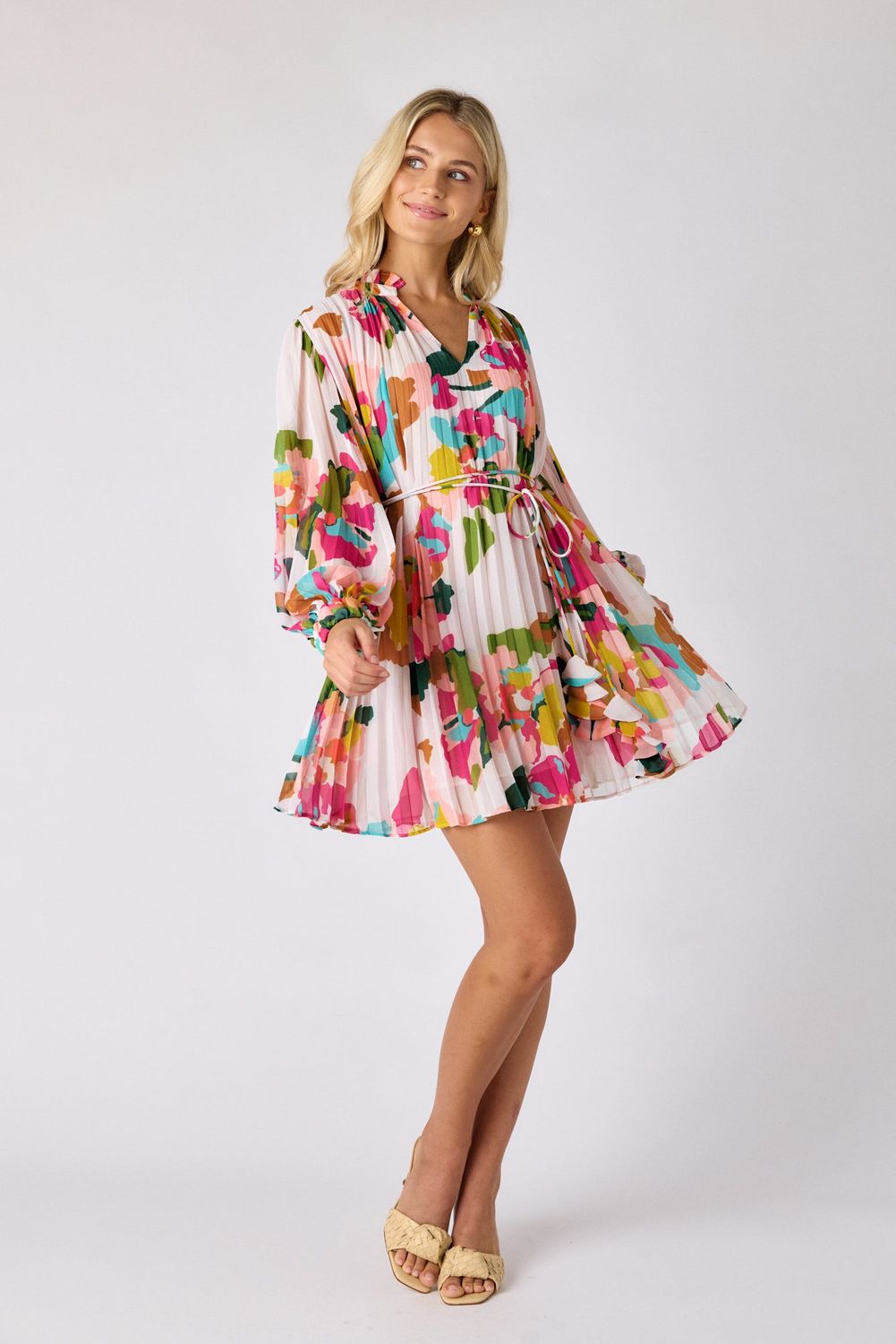 CROSBY Heidi Dress Botanic Blush